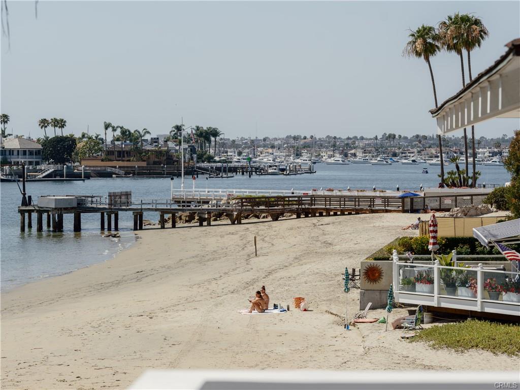 China Cove beach and Newport Harbor entrance