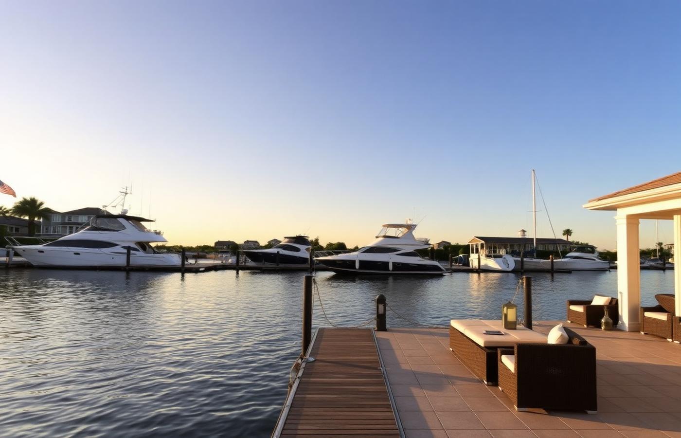 16572 Carousel — waterside patio and dock on the harbour