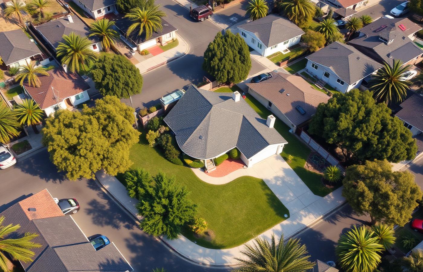 3745 E Ransom St — aerial view of the lot and surrounding streets